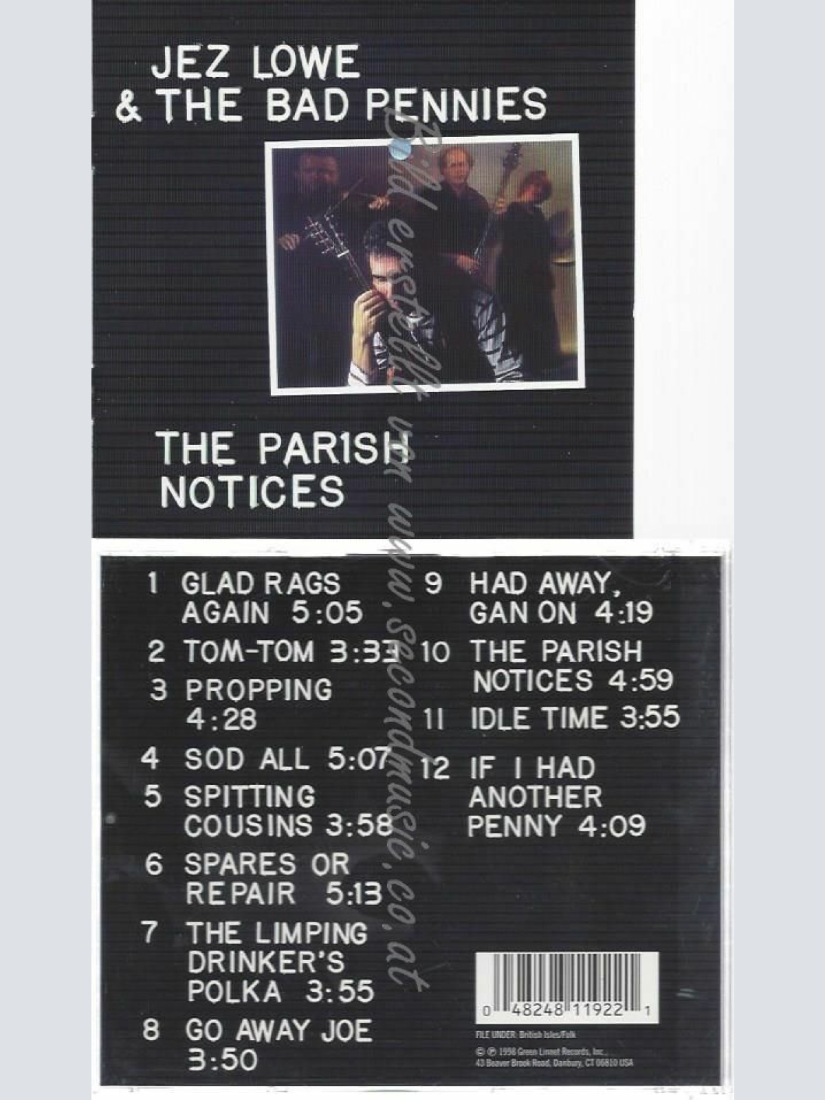 CD--JEZ LOWE | --THE PARISH NOTICES