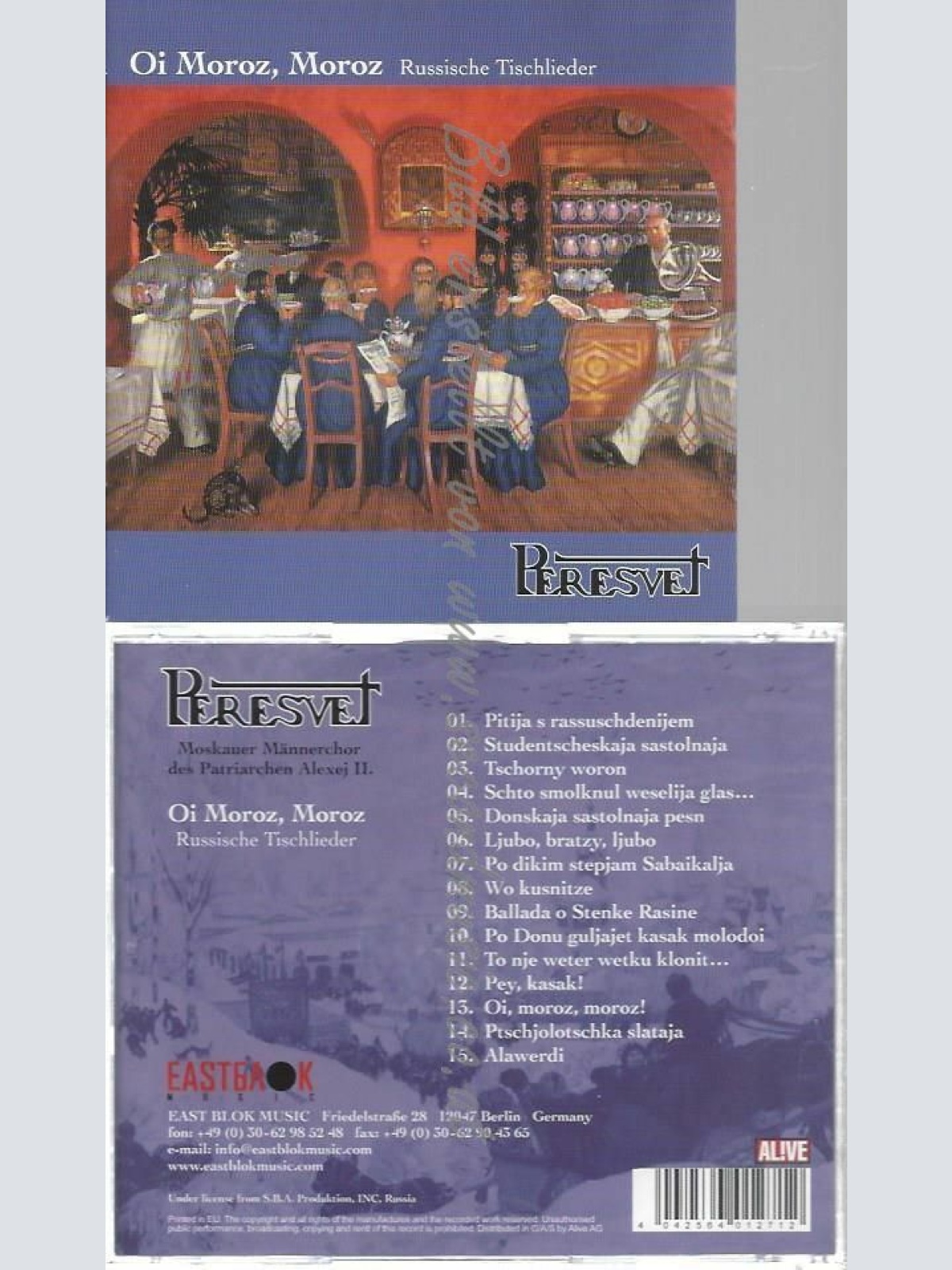 CD--PERESVET | --OI MOROZ,MOROZ-RUSSISCHE TISCHLIEDER