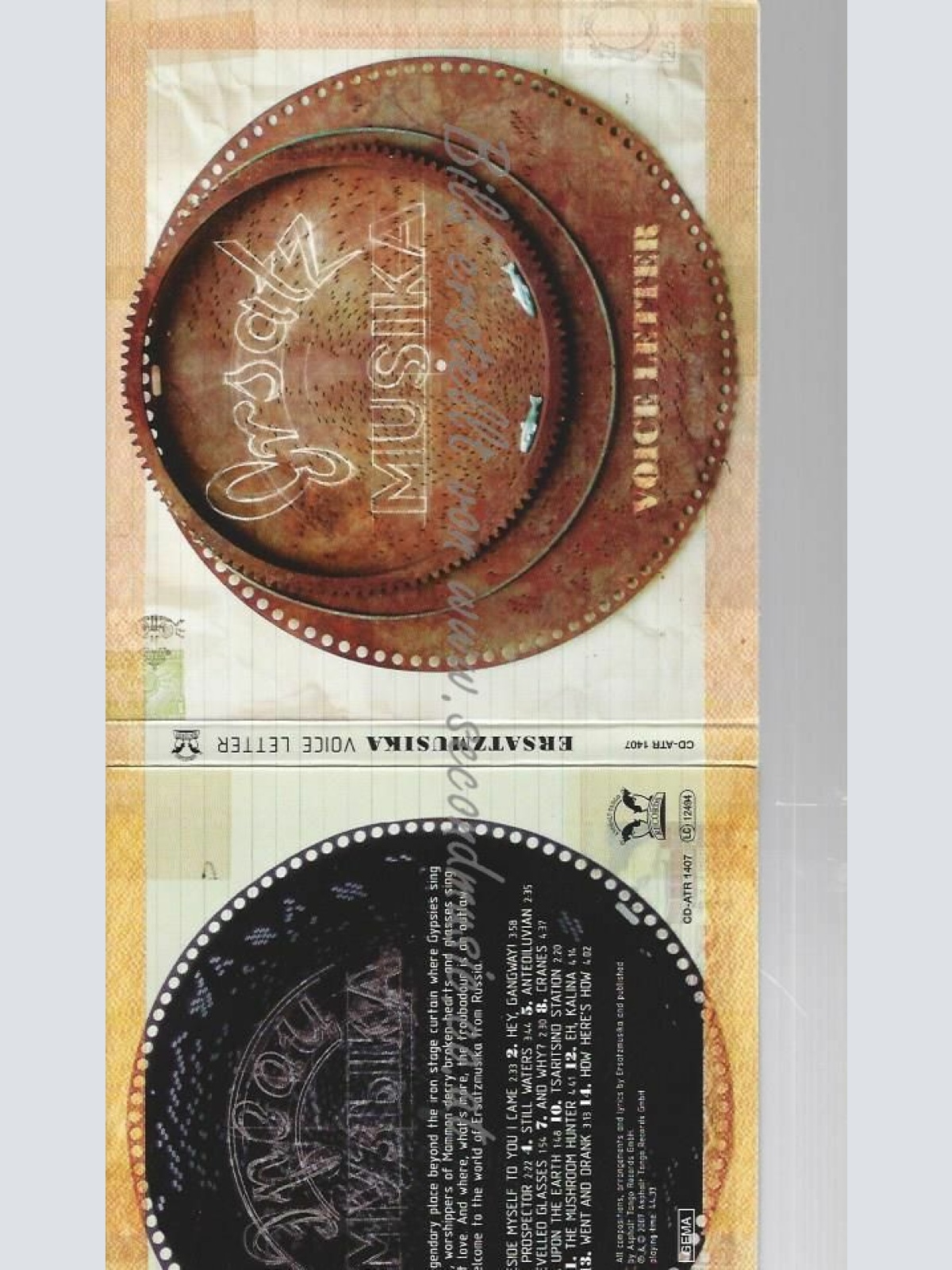 CD--ERSATZMUSIKA | --VOICE LETTER