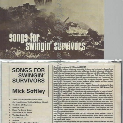 CD--MICK SOFTLEY | --SONGS FOR SWINGIN' SURVIVORS