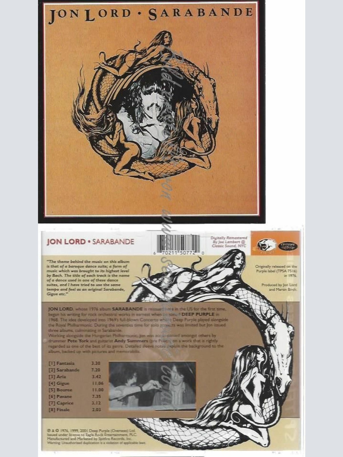 CD--JON LORD | --SARABANDE