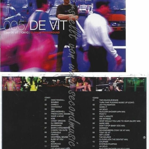 CD-- / TONY DE VIT UND GLOBAL UNDERGROUND  0055 | --TONY DE VIT