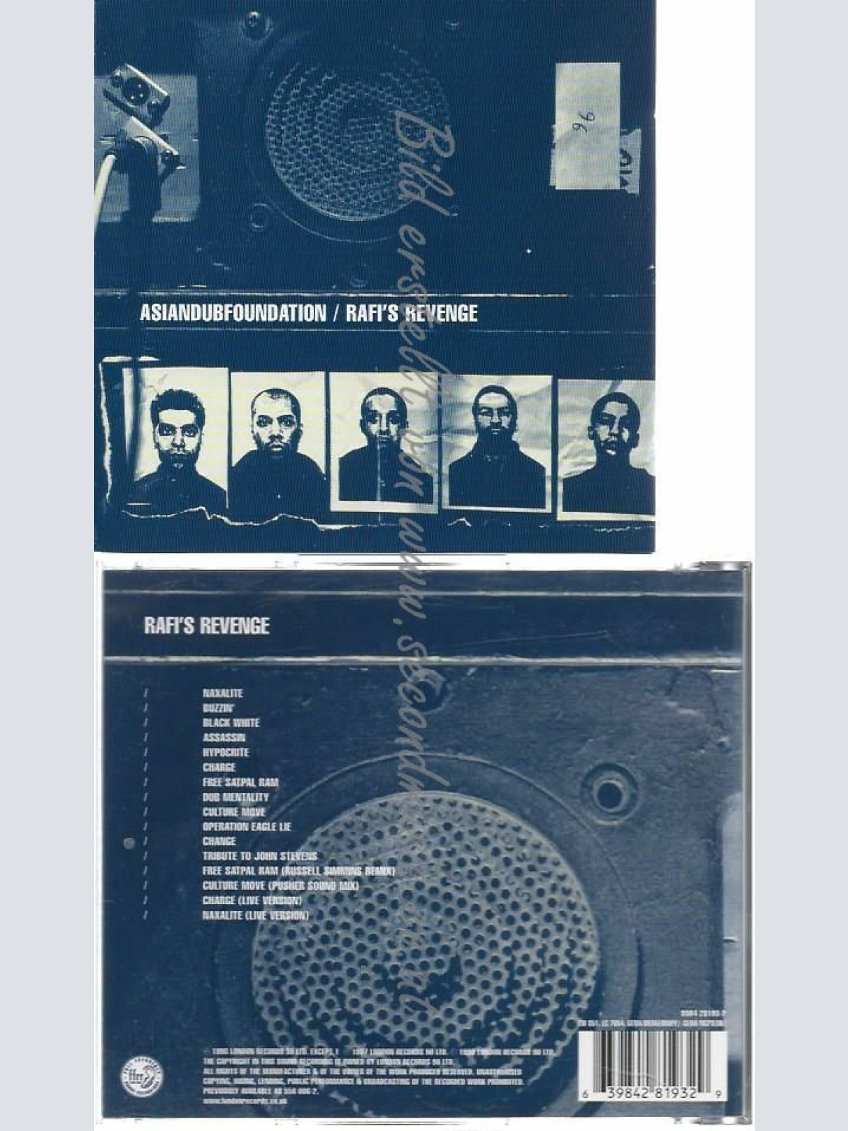 CD--ASIAN DUB FOUNDATION | --RAFI'S REVENGE