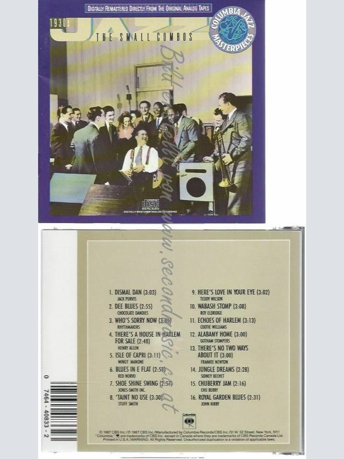 CD--VA-JAZZ | --S SMALL COMBOS 1930