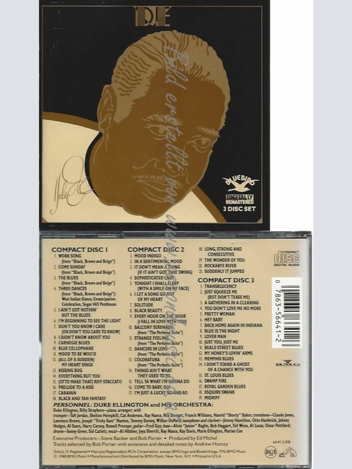 CD--DUKE ELLINGTON | --BLACK BROWN AND BEIGE