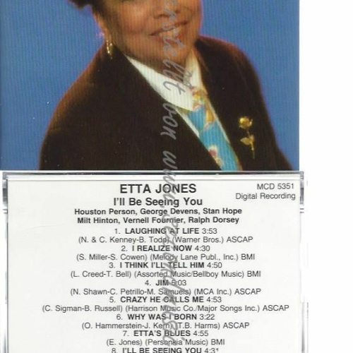 CD--ETTA JONES | --I'LL BE SEEING YOU
