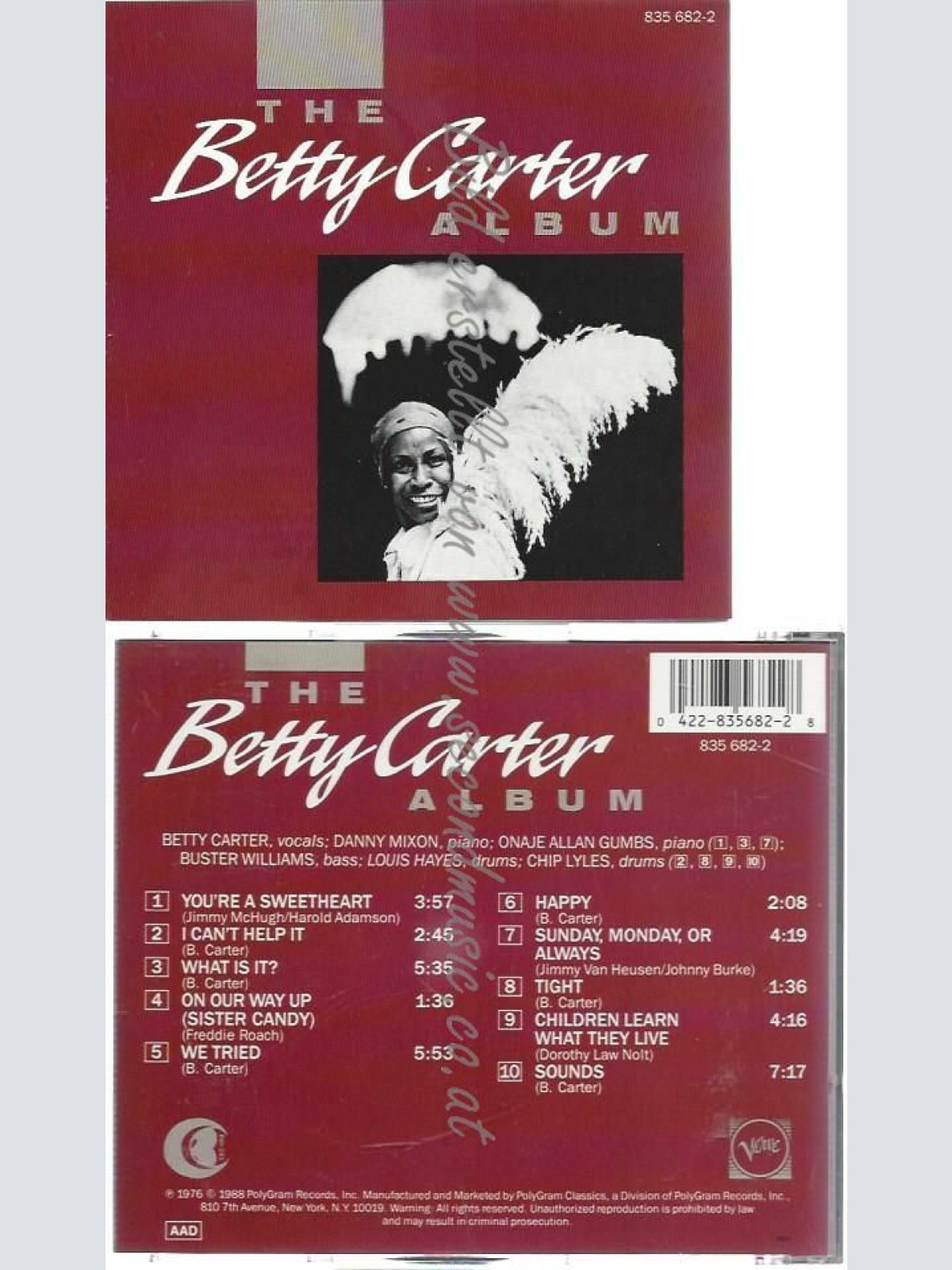 CD--BETTY CARTER | --BETTY CARTER ALBUM