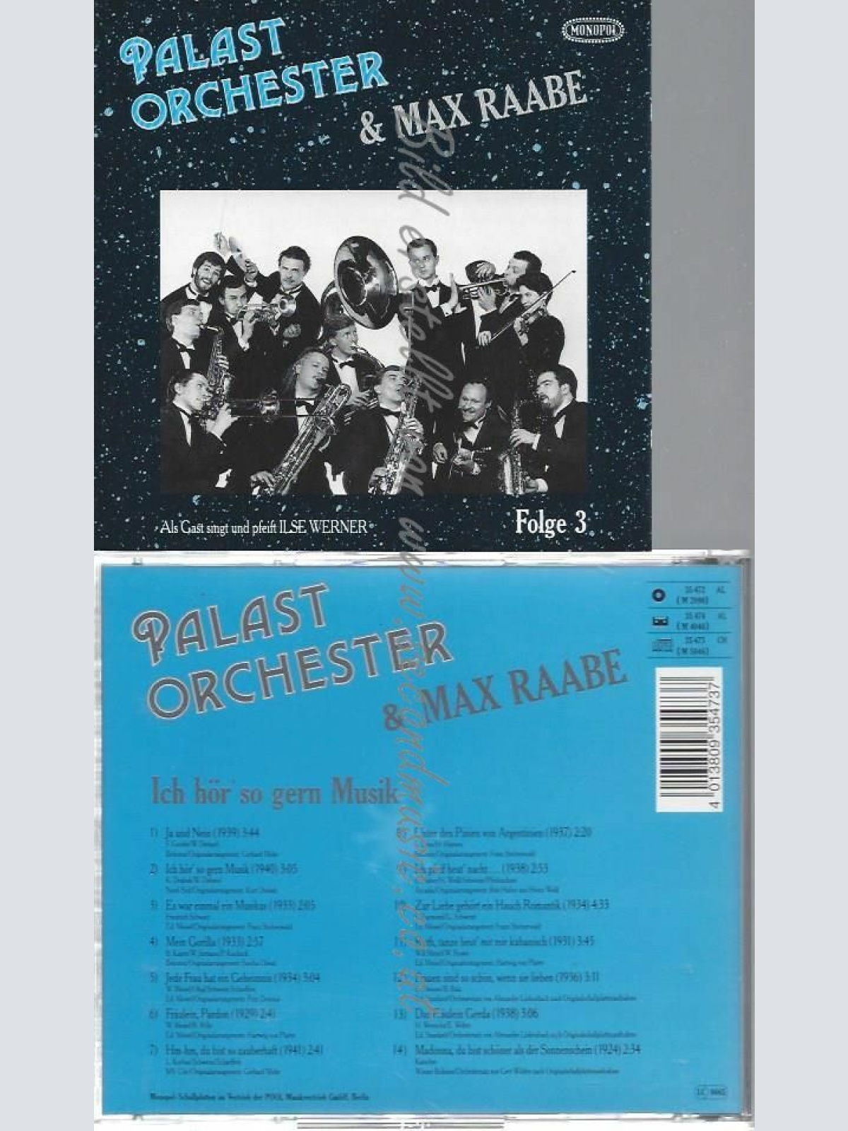 CD--ILSE WERNER , MAX RAABE , ET AL. | --ICH HÖR' SO GERN MUSIK VOL. 3