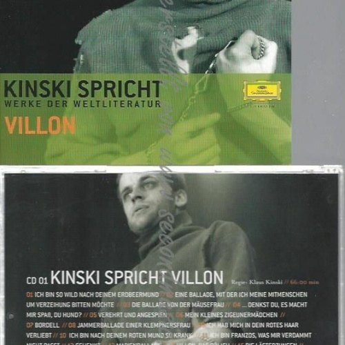 CD--FRANCOIS VILLON UND KLAUS KINSKI |  --KINSKI SPRICHT VILLON