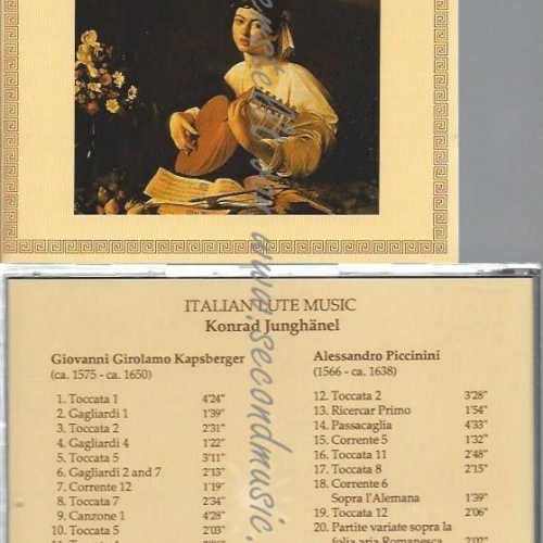 CD--JUNGHÄNEL,K.,  . | --ITALIENISCHE LAUTENMUSIK
