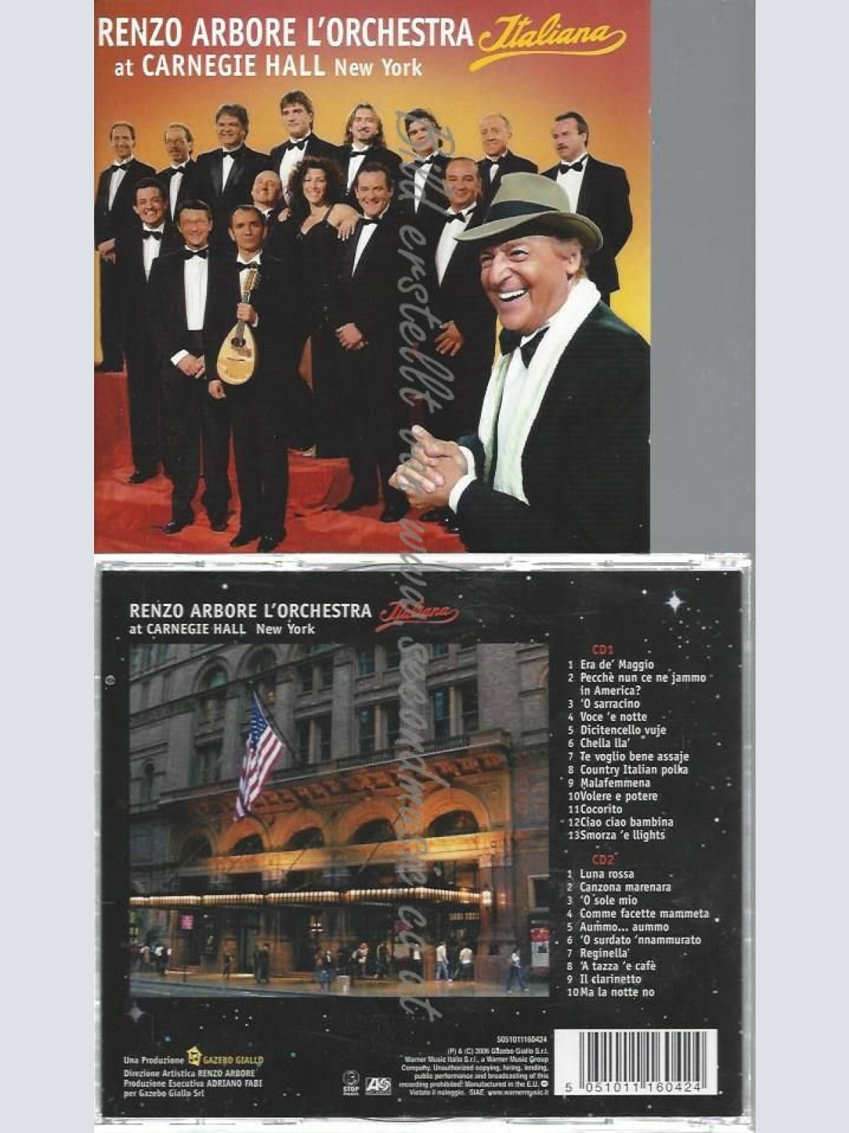 CD--RENZO ARBORE | --LIVE AT CARNEGIE HALL NY