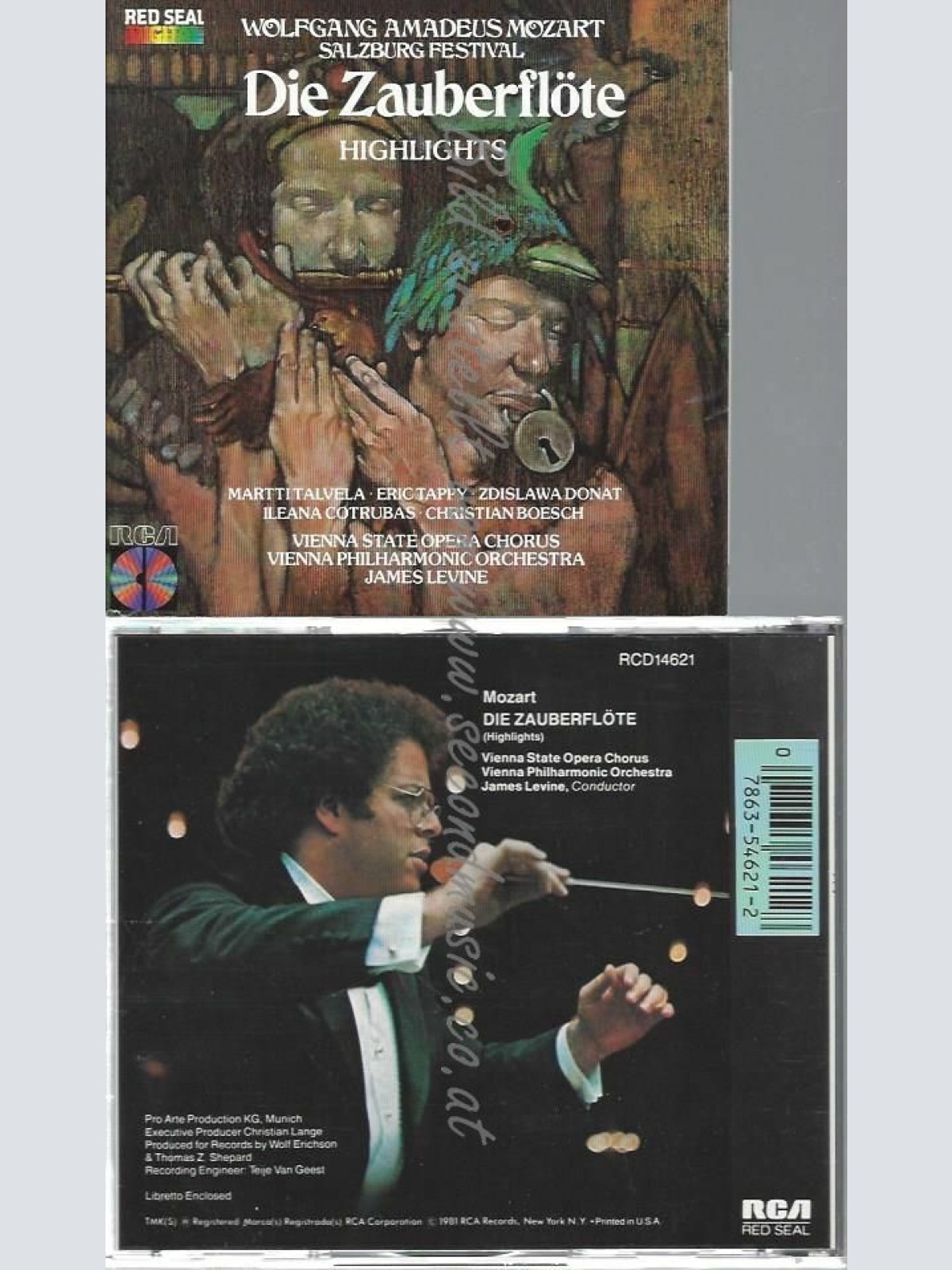 CD--MOZART, LEVINE, ET AL. | --MAGIC FLUTE-ZAUBERFLÖTE