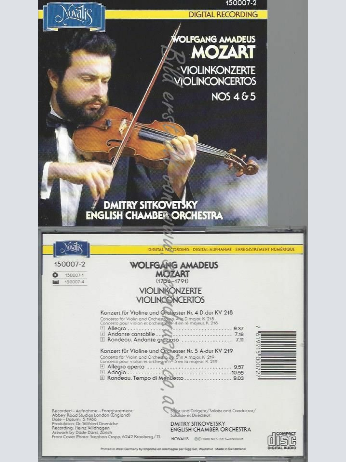 CD--SITKOVETSKY,DMITRY UND MOZART,WOLFGANG AMADEUS | --