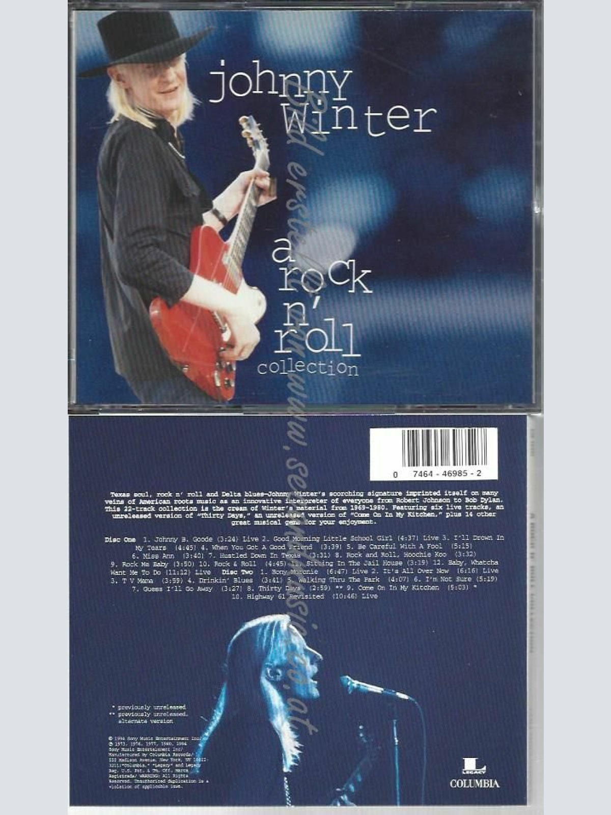 CD--JOHNNY WINTER | --A ROCK'N'ROLL COLLECTION