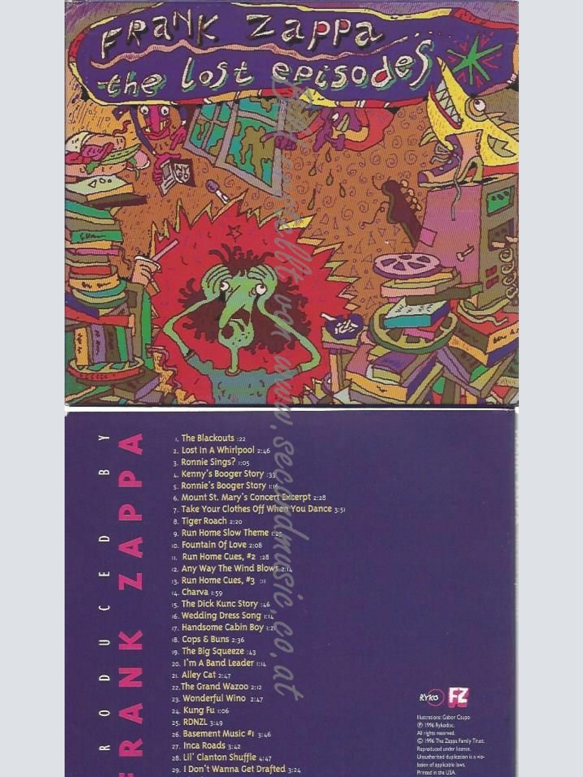 CD--FRANK ZAPPA | --THE LOST EPISODES