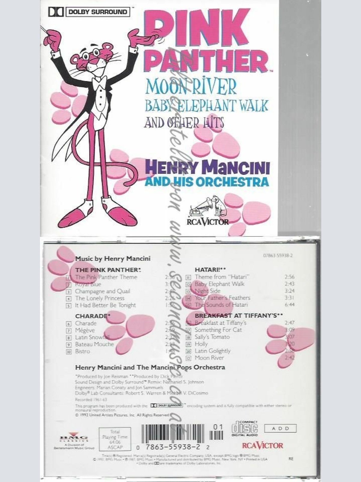 CD--HENRY MANCINI | --CLASSIC MOVIE SCORES-THE PINK PANTHER