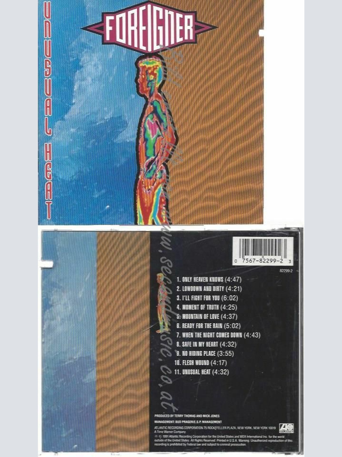 CD--FOREIGNER | --UNUSUAL HEAT-US --CUTOUT