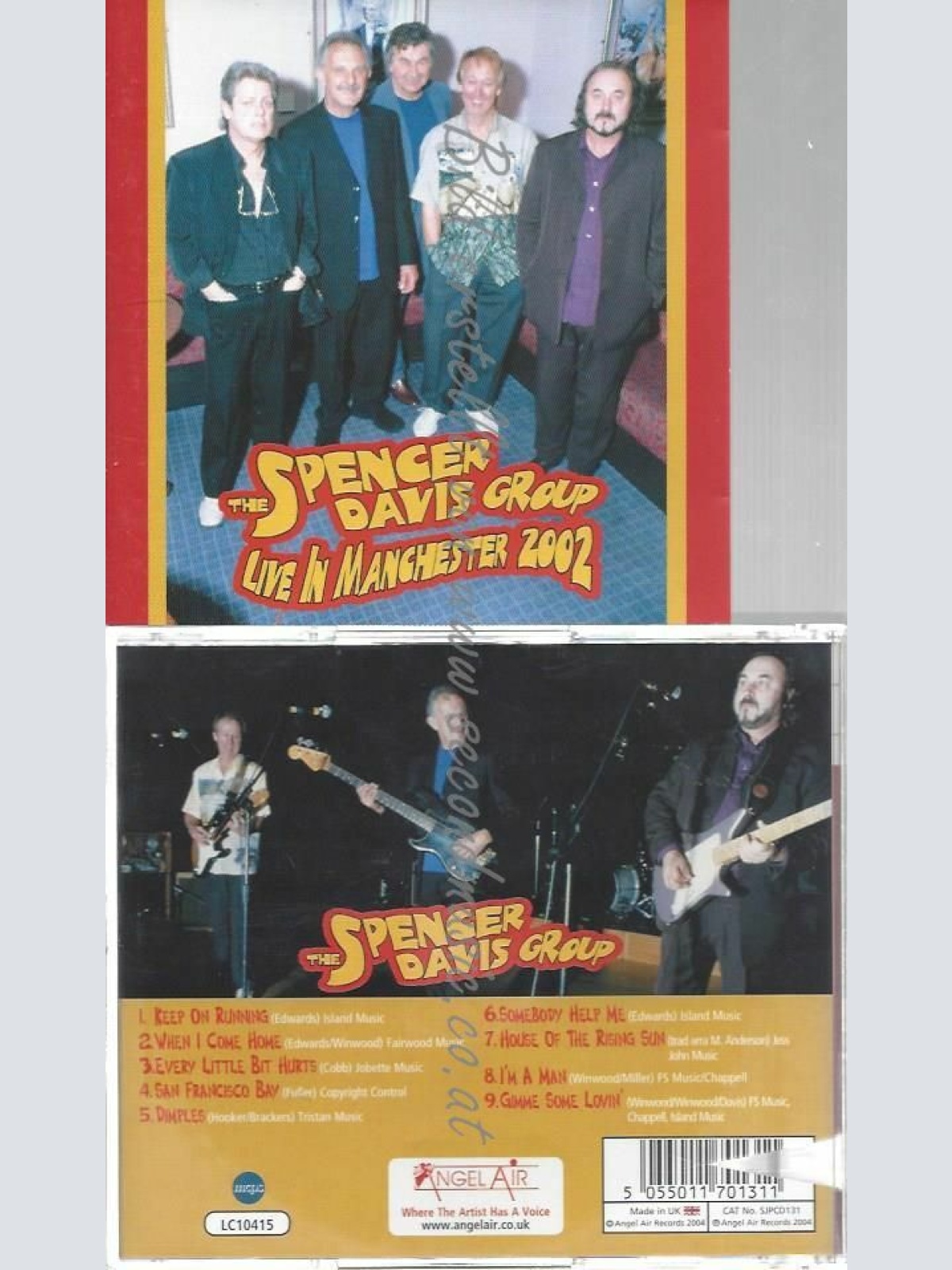 CD--SPENCER DAVIS GROUP | --LIVE IN MANCHESTER  2002