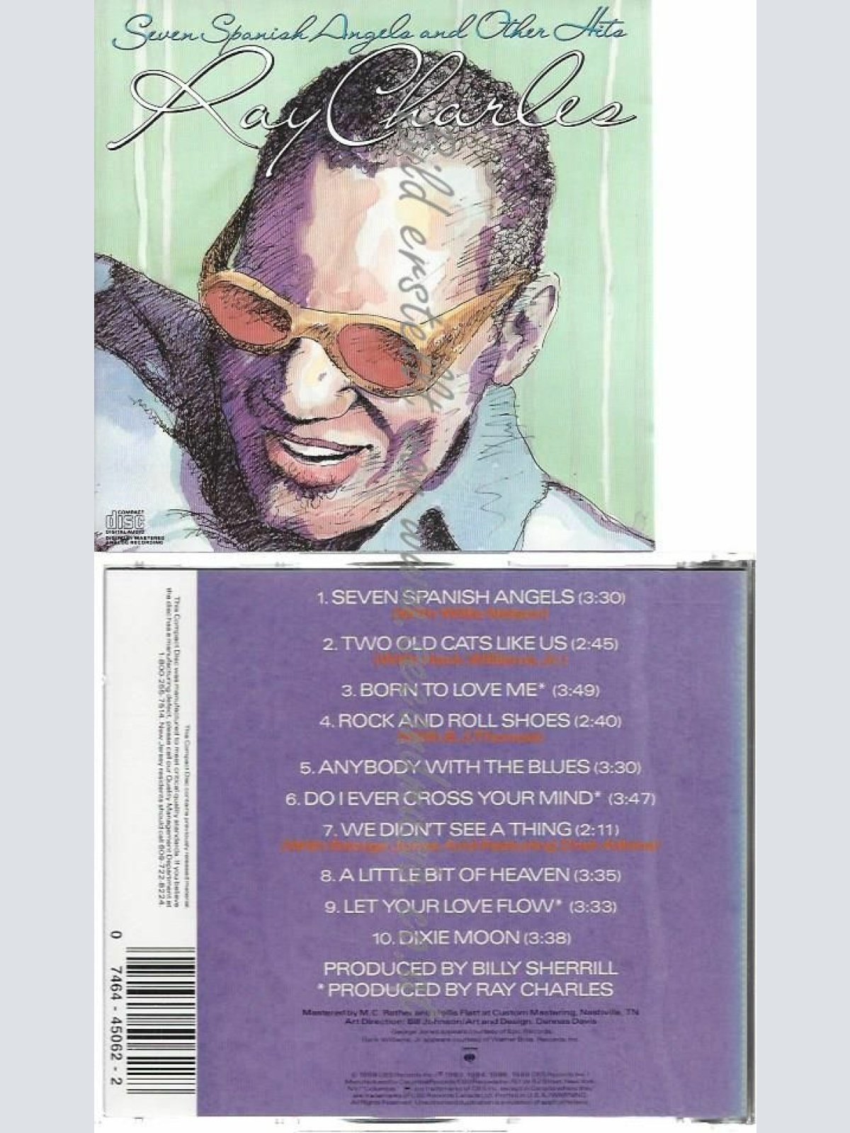 CD--RAY CHARLES | --SEVEN SPANISH ANGELS