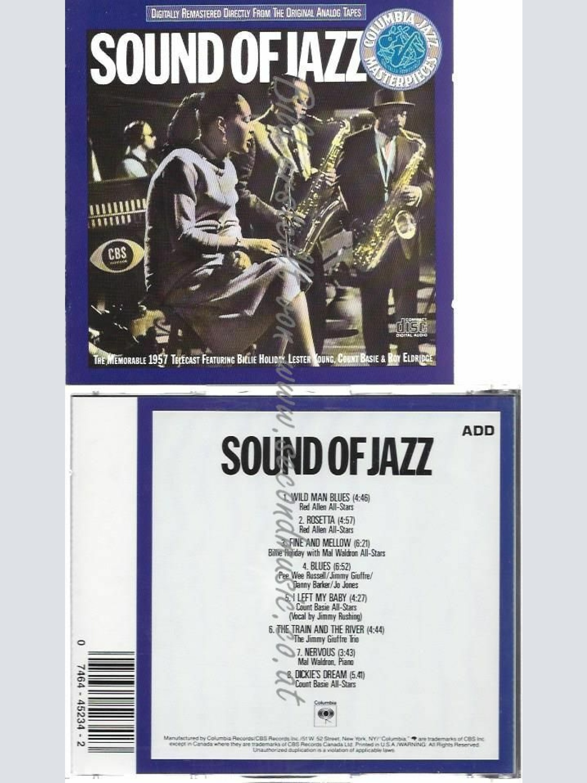 CD--ROY ELDRIDGE , COUNT BASIE , ET AL. | --SOUND OF JAZZ