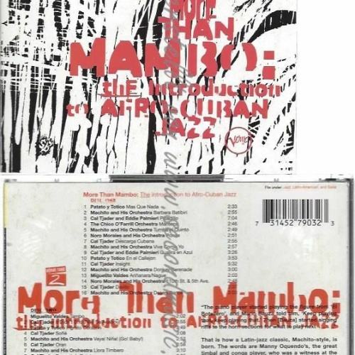 CD-- MORE THAN MAMBO: AN INTRODUCTION TO AFRO-CUBAN JAZZ