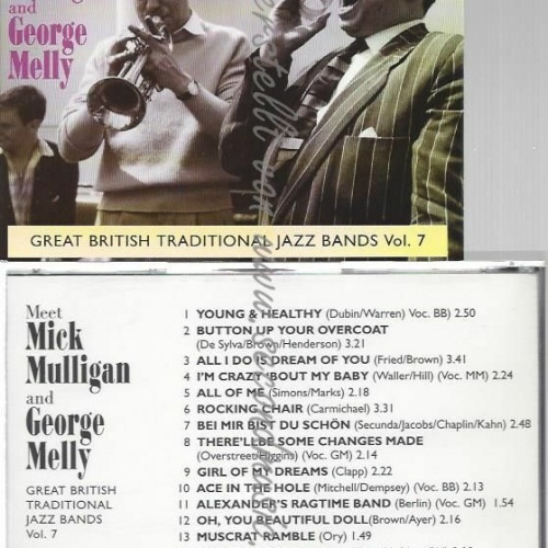 CD--GERRY MULLIGAN & GEORGE MEL--BRITISH TRADITIONAL JAZZ  67