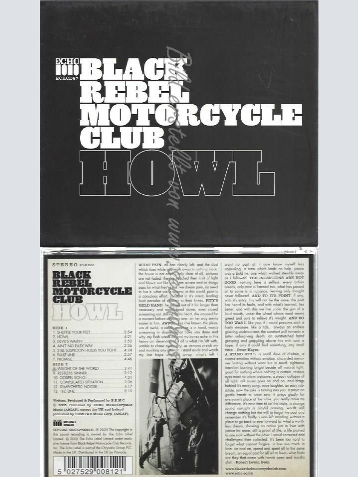 CD--BLACK REBEL MOTORCYCLE CLUB | --HOWL