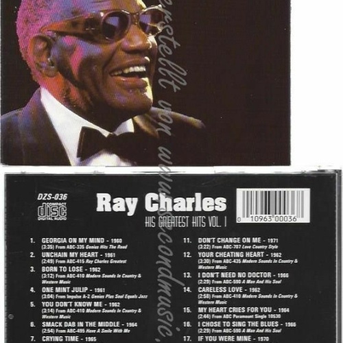 CD--RAY CHARLES | --GREATEST HITS VOL 1