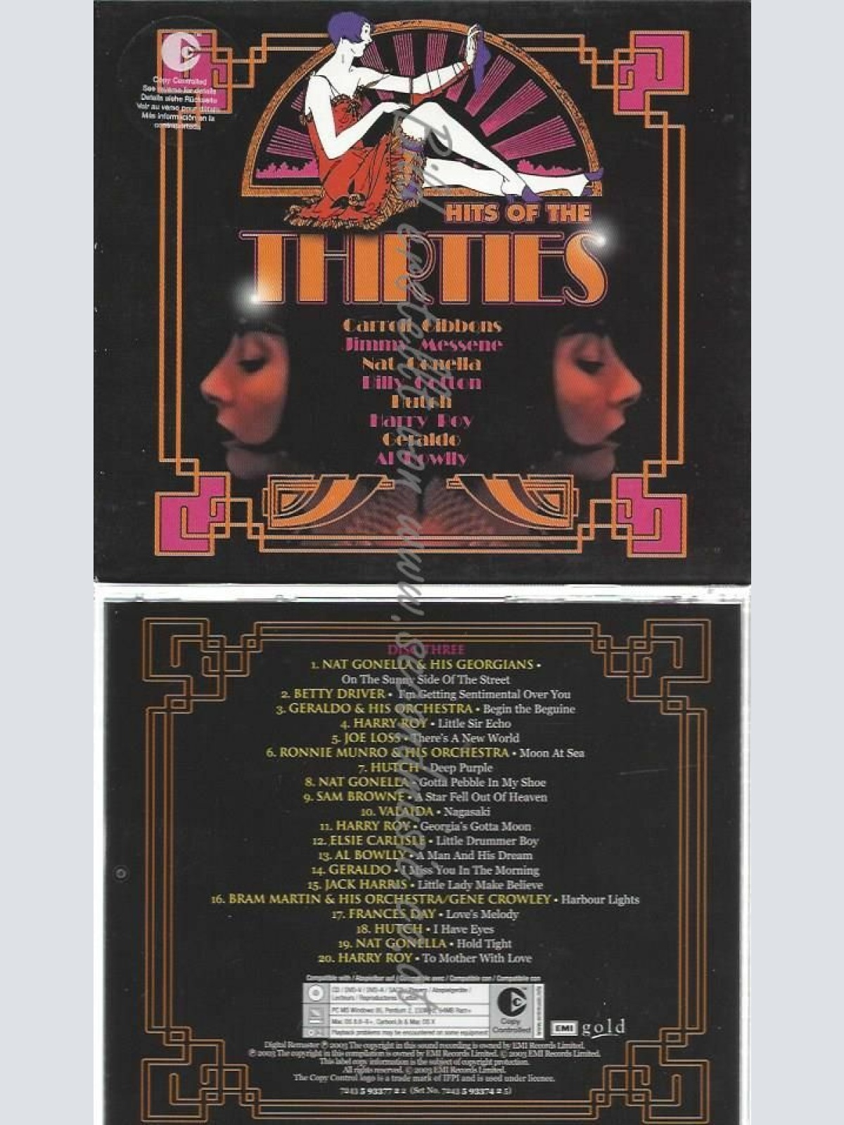 CD--VARIOUS ARTISTS | --HITS OF THE 30S --3 CD BOX