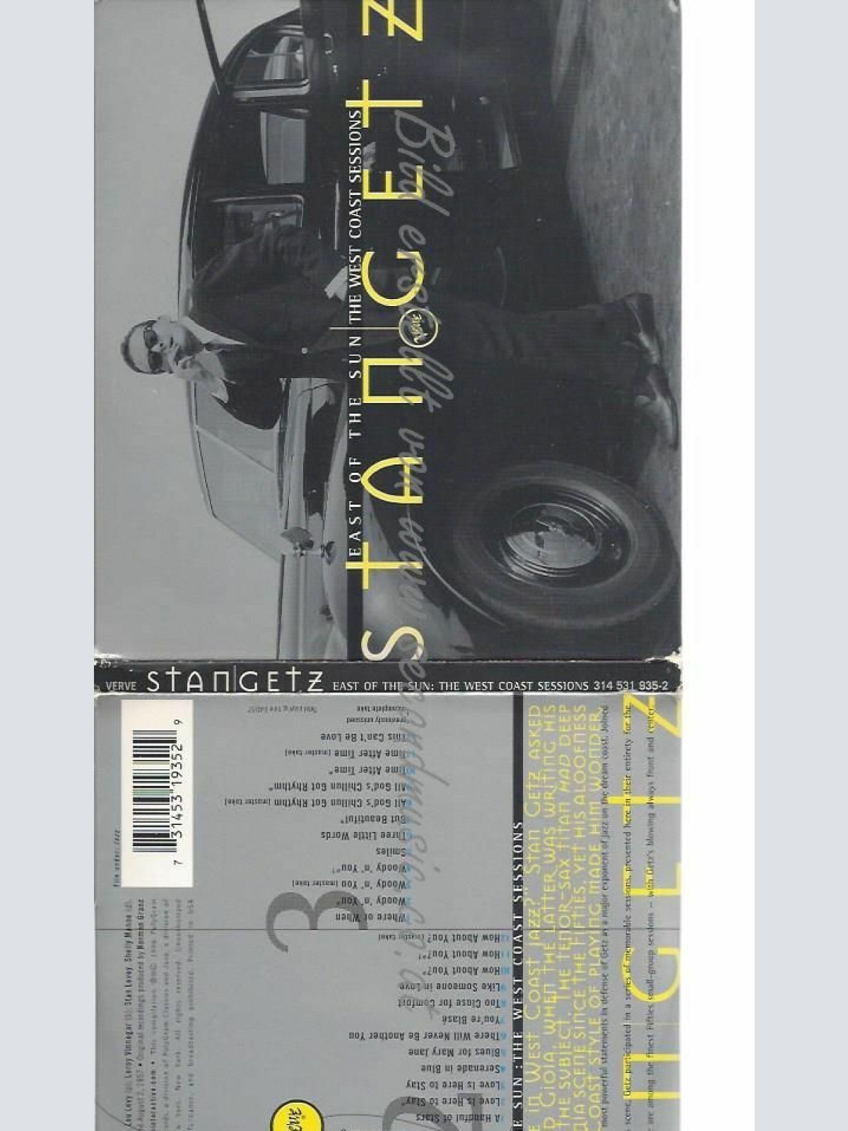 CD--STAN GETZ | --EAST OF THE SUN: THE WEST COAS