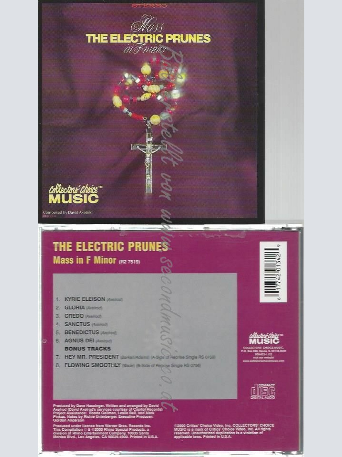 CD--THE ELECTRIC PRUNES | --MASS IN F MINOR