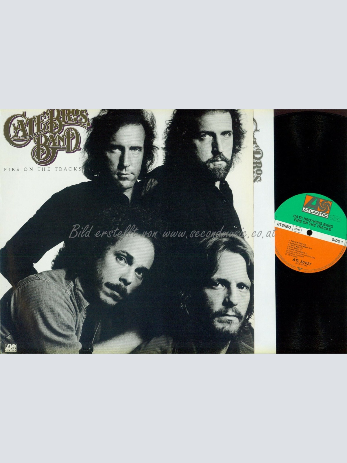 LP --Cate Bros. Band – Fire On The Tracks //OIS // DE