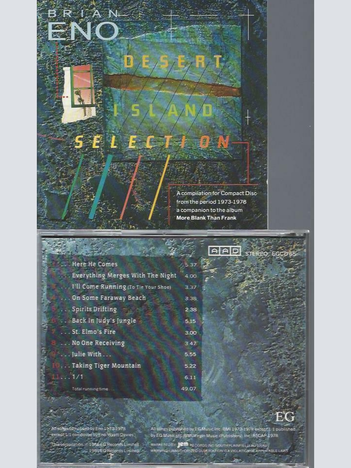 CD- -Brian Eno Desert Island Selection