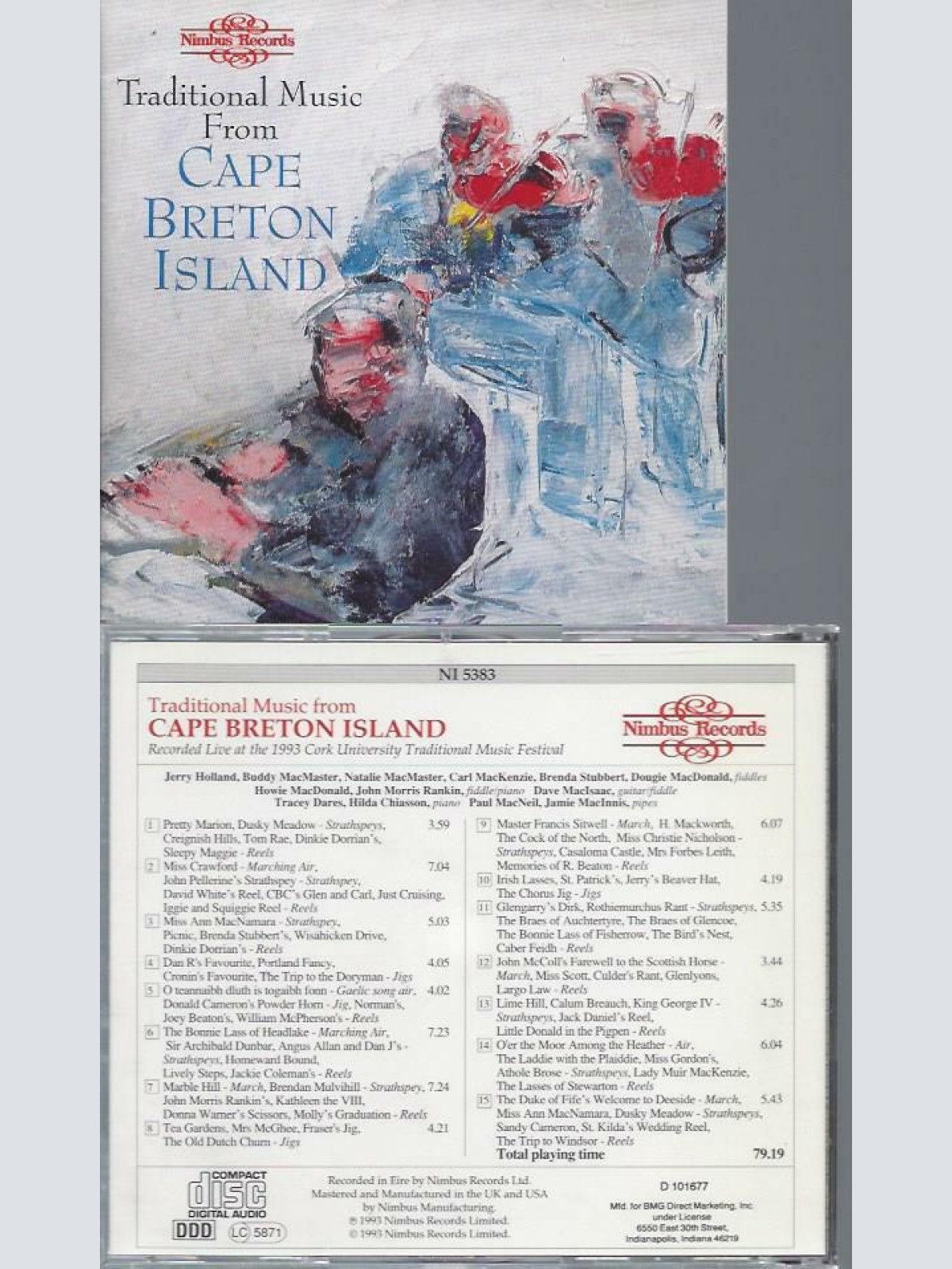 CD- -Cape Breton Island Traditional Music from