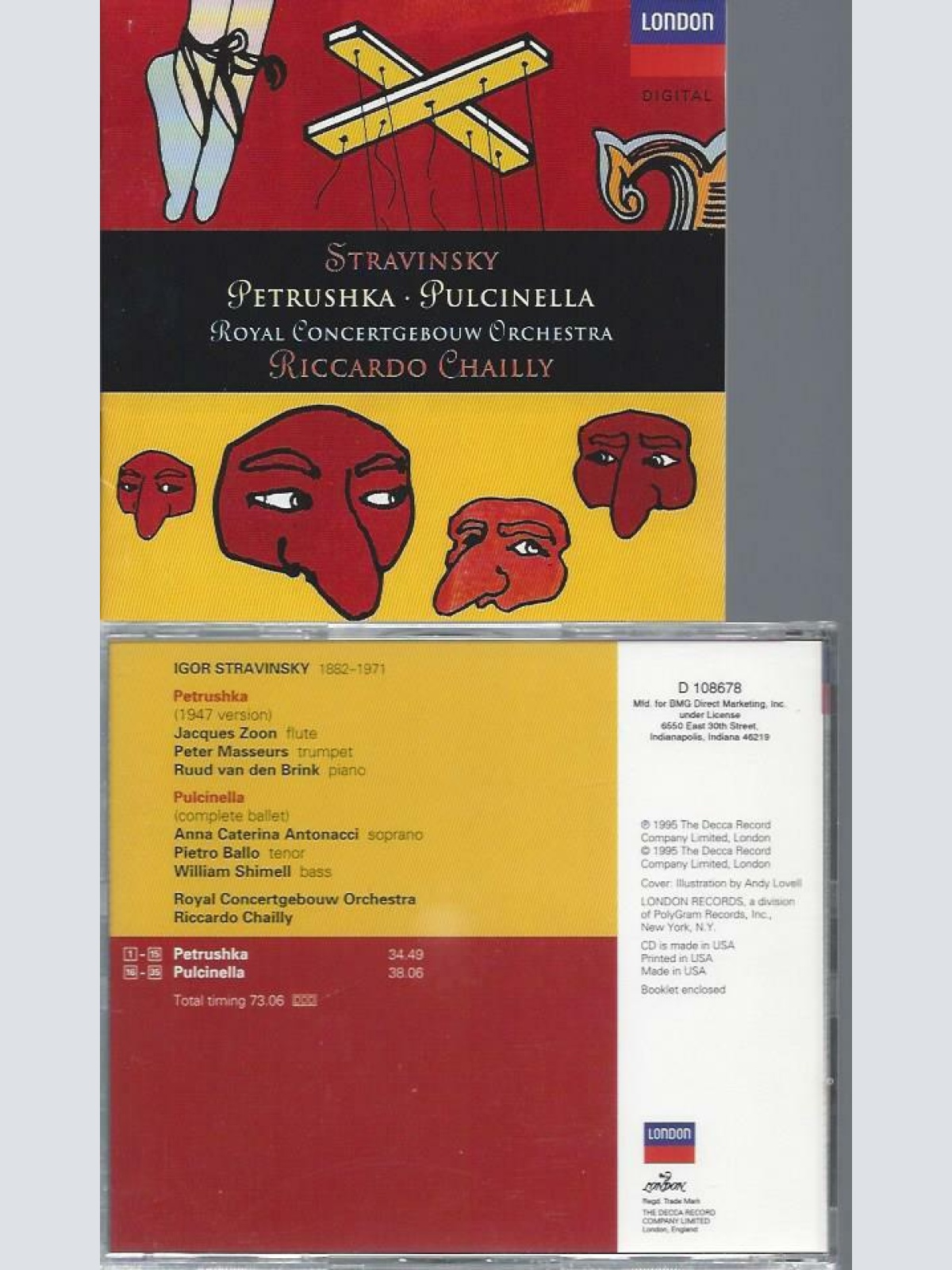 CD- Stravinsky Petrushka Pulcinella