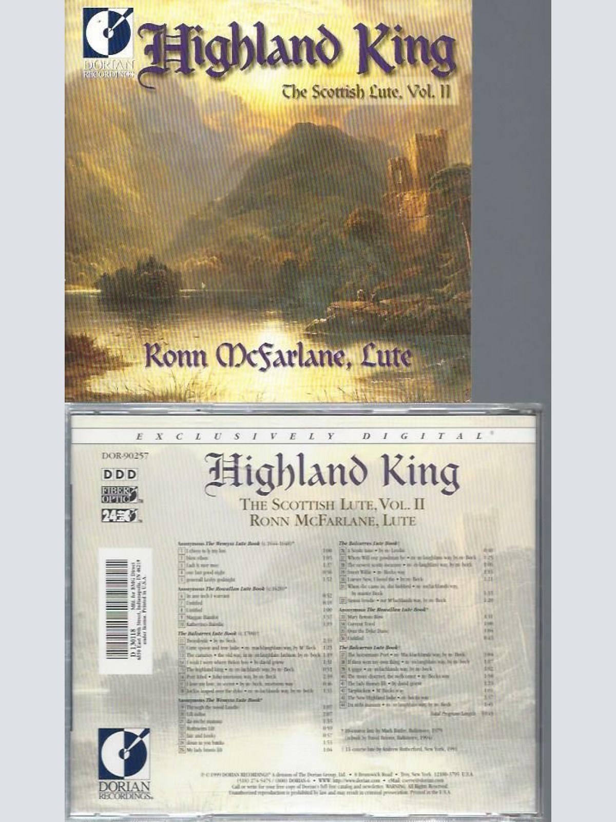 CD- Highland King Ronn McFarlane Scottish Lute 2