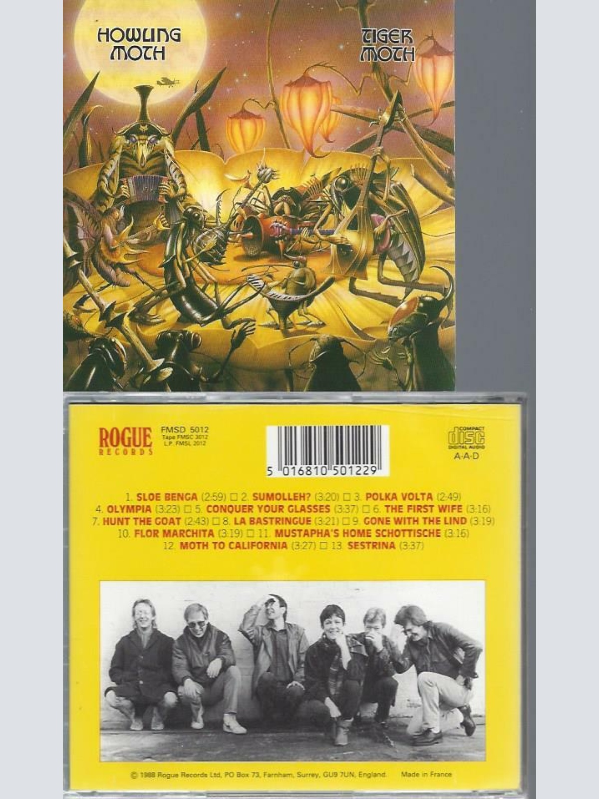 CD-  Tiger Moth Howling Moth