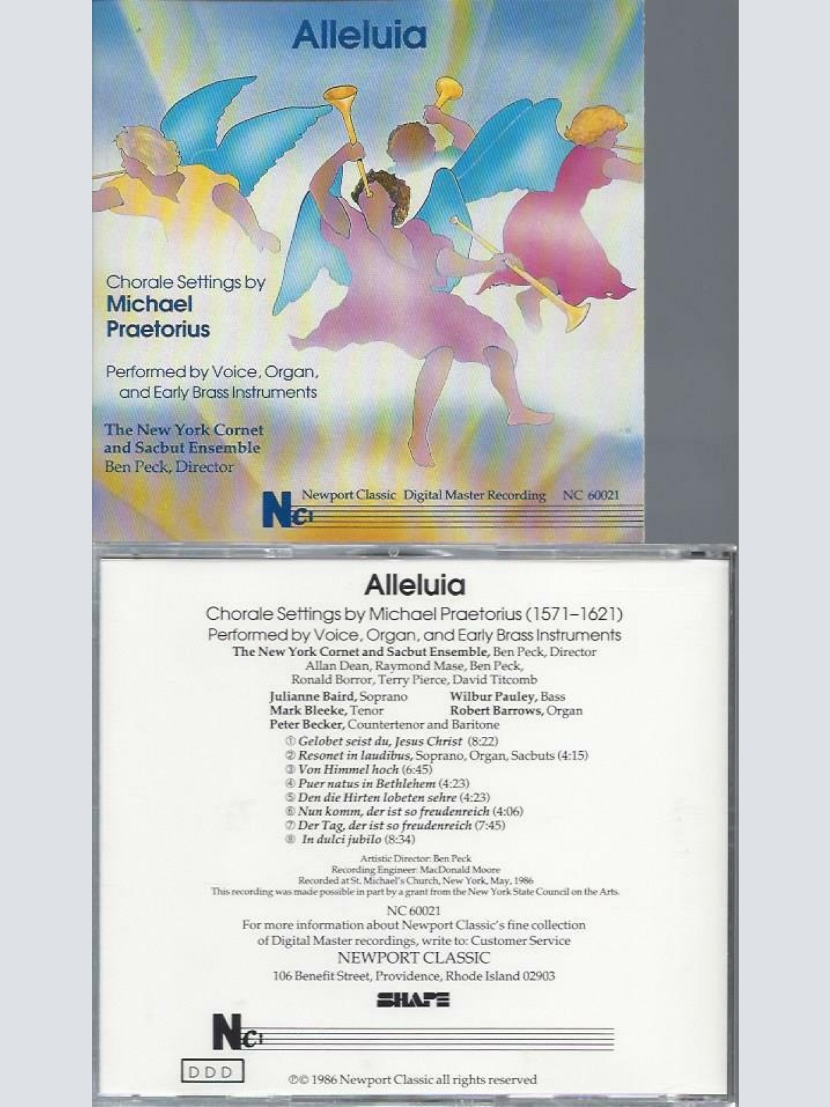 CD- Alleluia Michael Praetorius