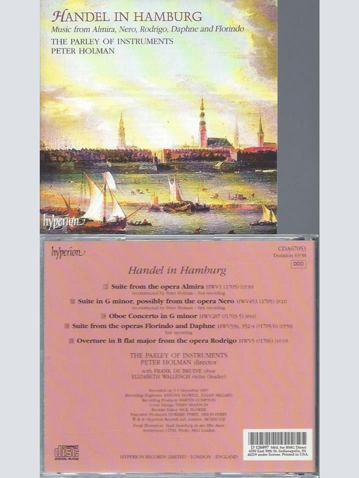 CD-  Handel in Hamburg Peter Holman