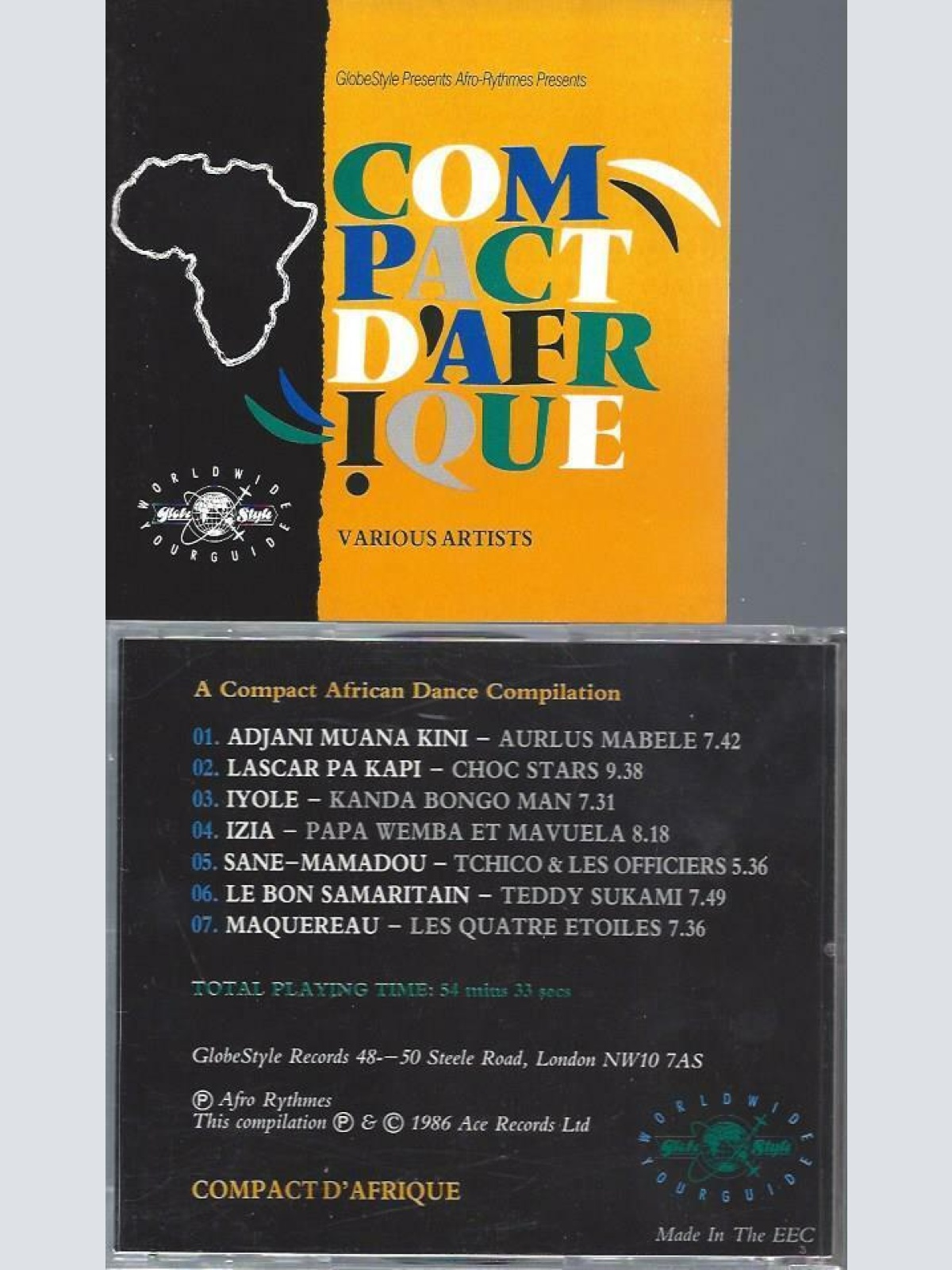 CD- Compact D'Afrique  CDORB 907