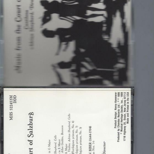 CD-  Music from the Court of Salzburg Adrian Shepherd
