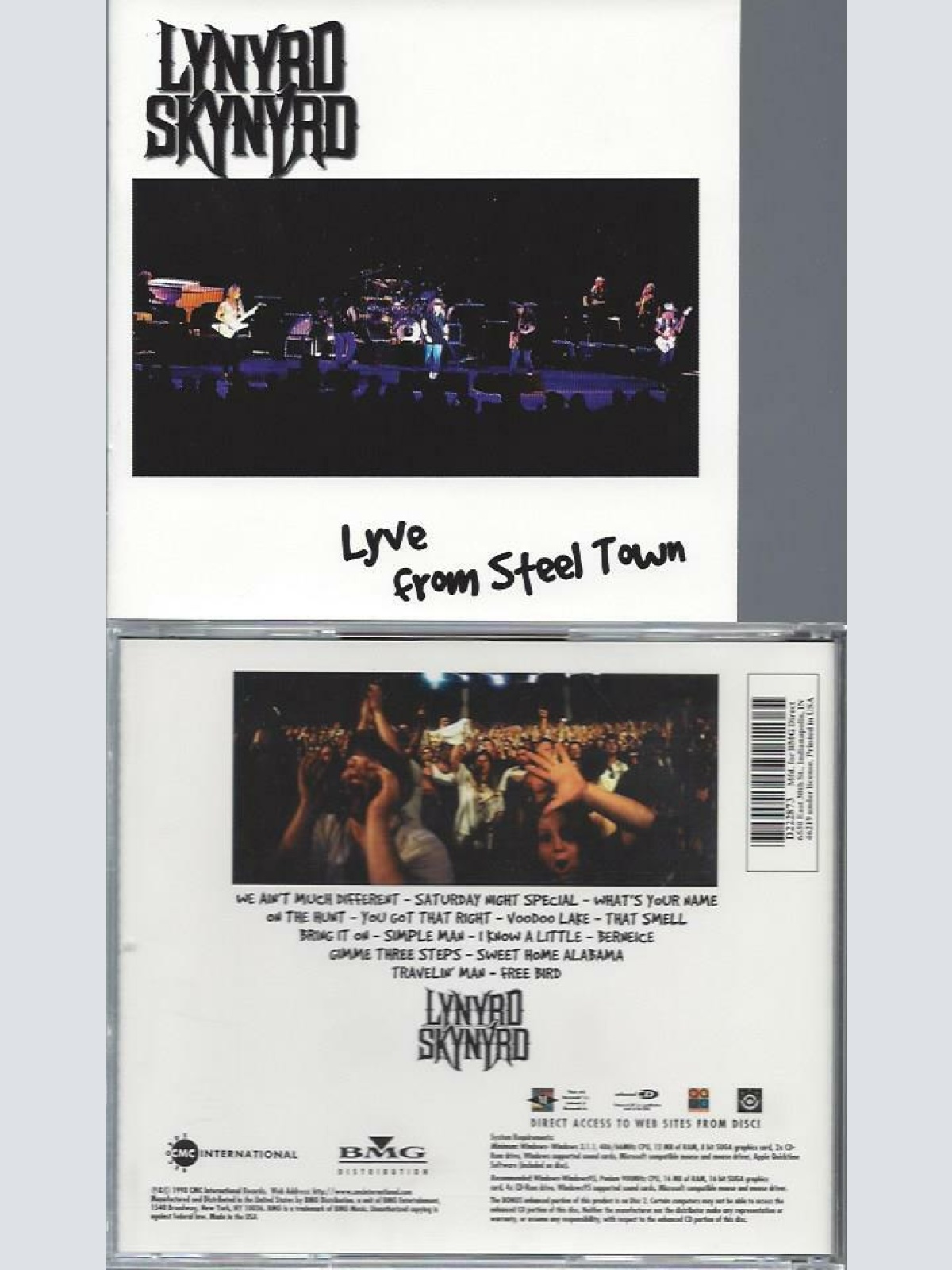 CD-  Lynyrd Skynyrd – Lyve From Steel Town // US