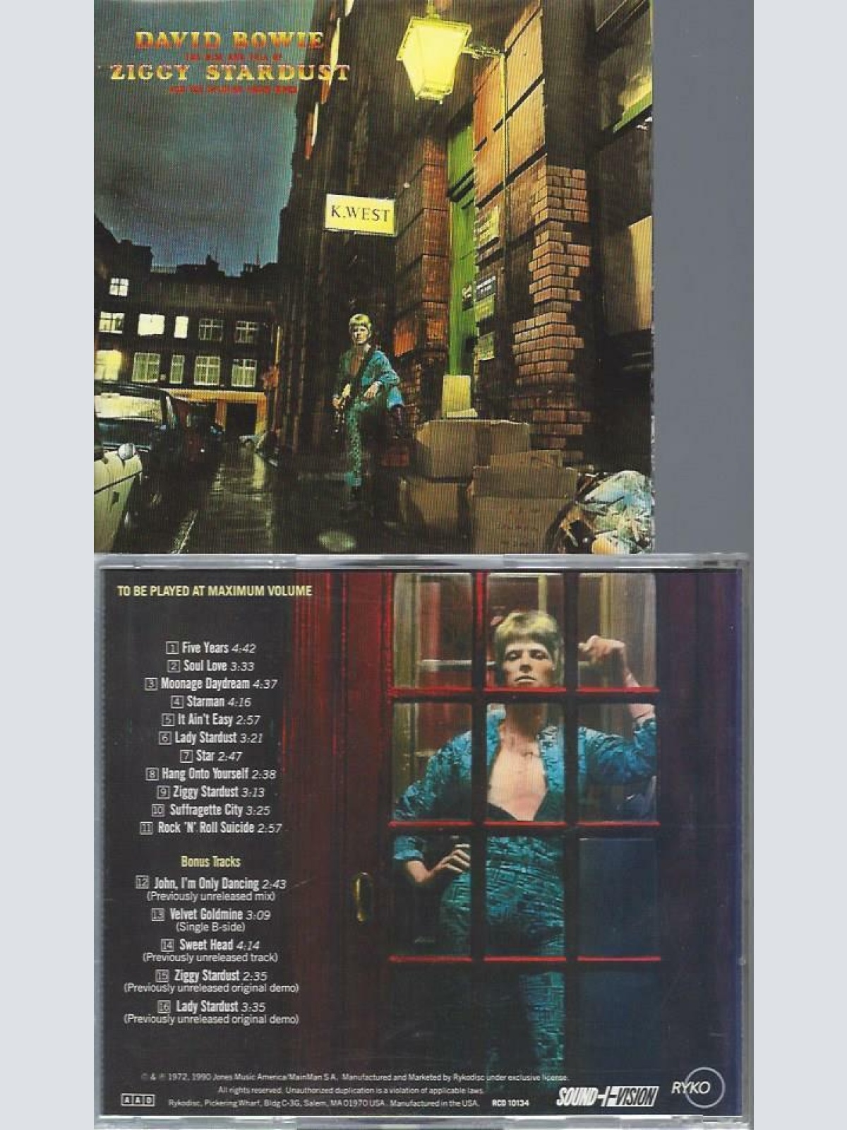 CD--David Bowie Ziggy Stardust  RCD10134 // US