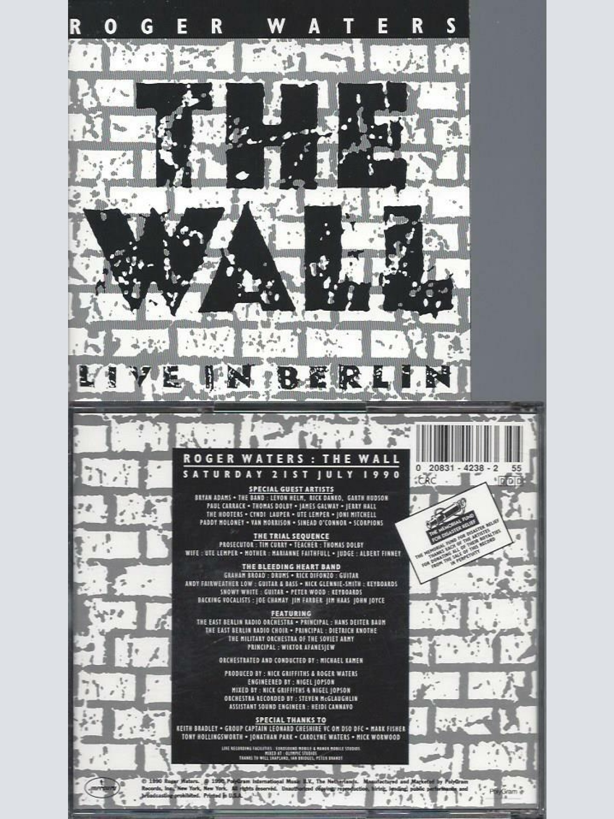 CD--   Roger Waters The Wall Live in Berlin // USA