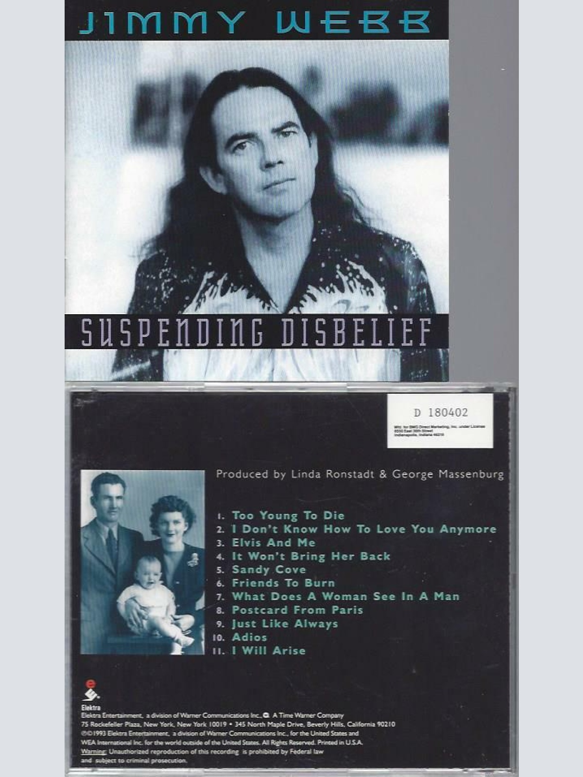 CD -- Jimmy Webb  Suspending Disbelief   // US