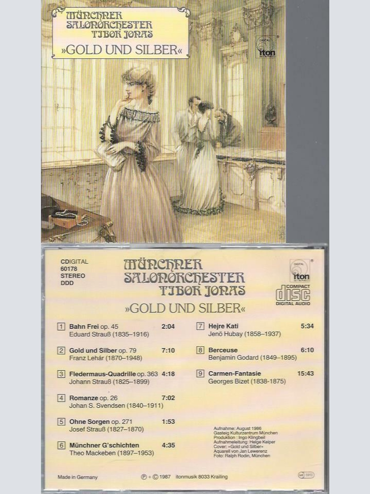 CD -Münchner Salonorchester Tibor Jonas  Gold und Silber
