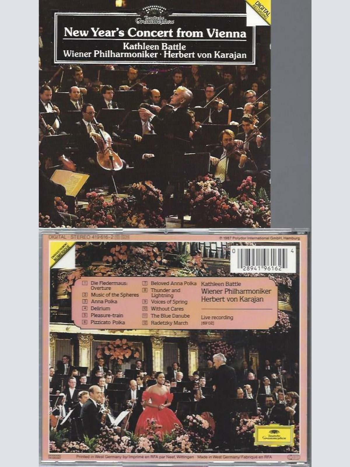 CD -- Herbert Von Karajan  Neujahrskonzert In Wien
