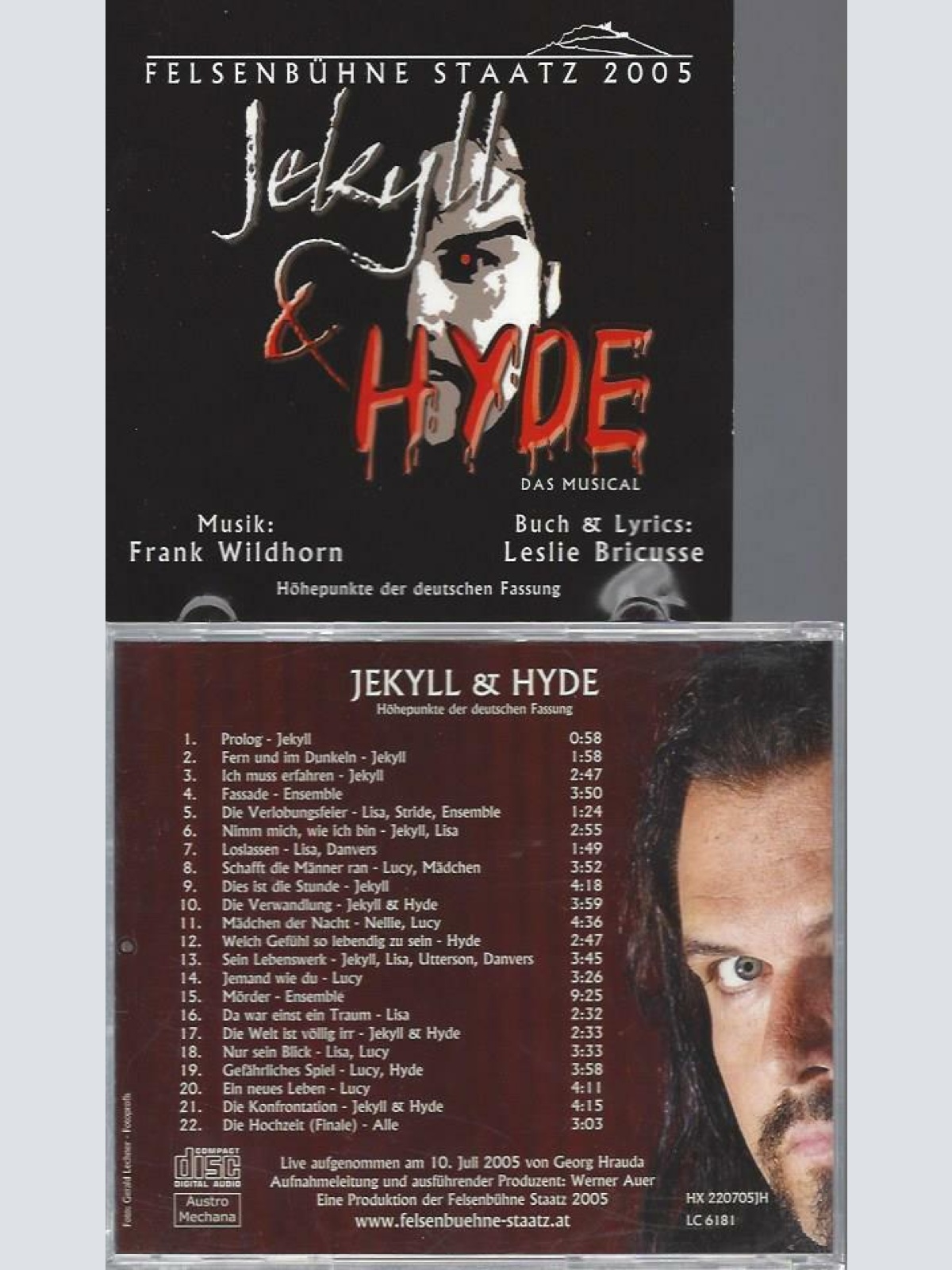 CD --Jekyl Hyde Felsenbühne Staatz 2005