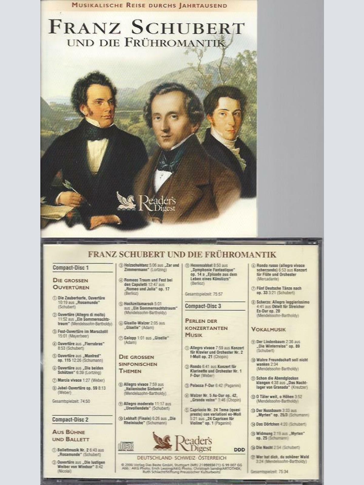 CD -Readers Digest Franz Schubert und die Frühromantik