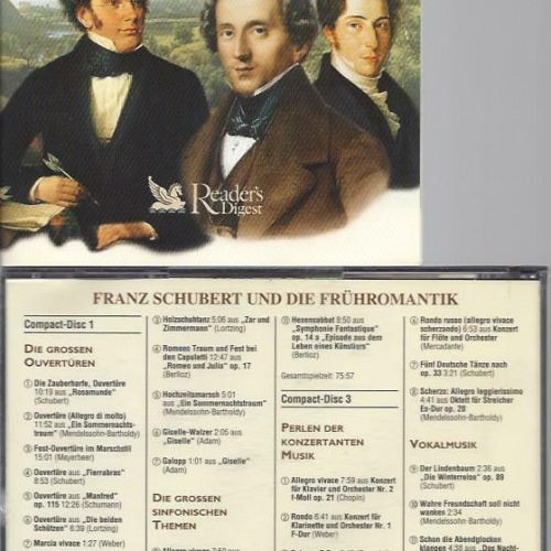 CD -Readers Digest Franz Schubert und die Frühromantik
